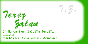 terez zalan business card